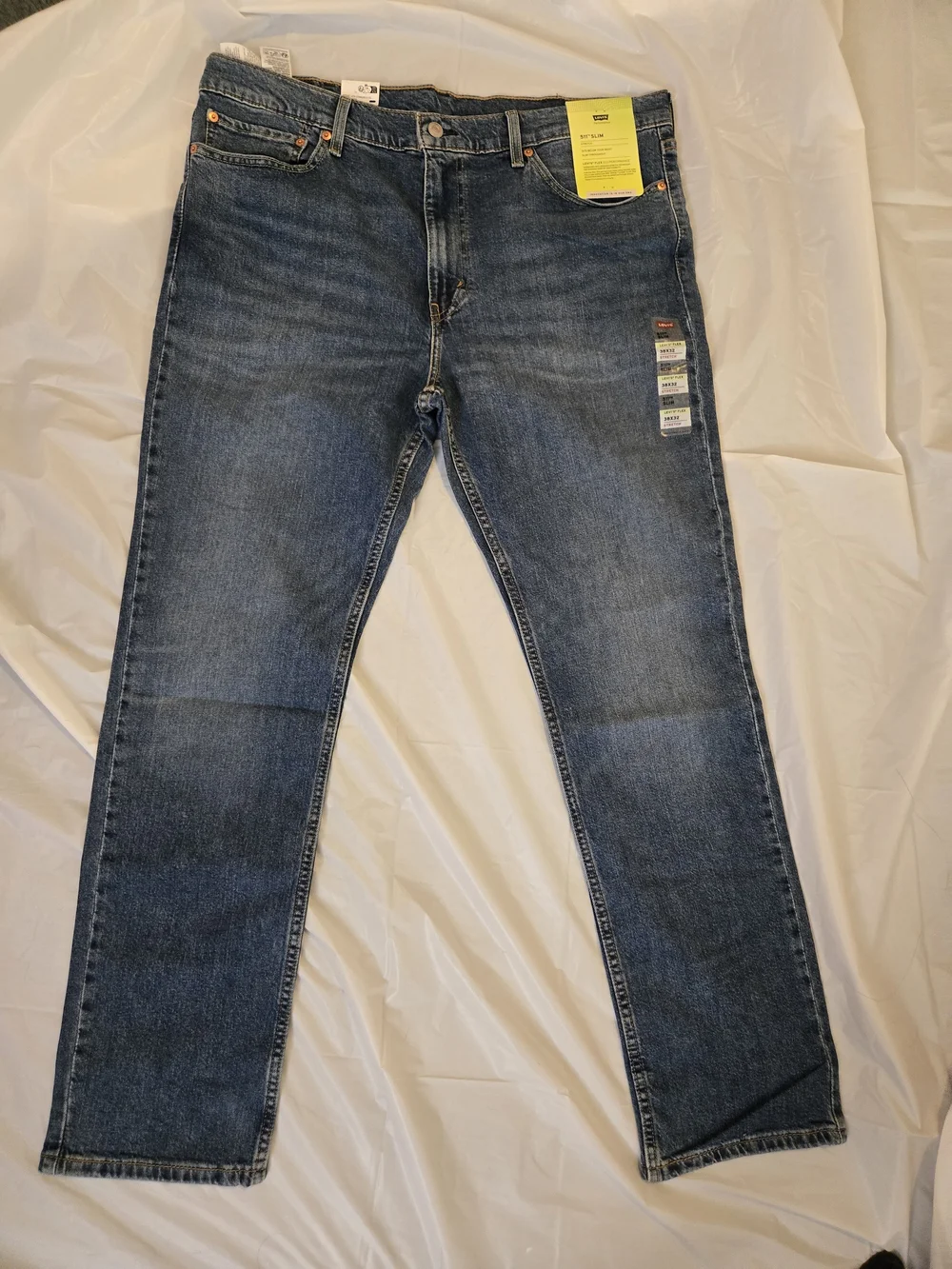 Levi's Men 511 Slim Stretch Blue Jeans 38x32